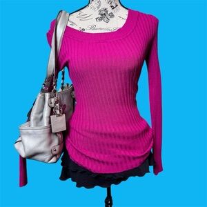 It's Our Time Pink Ribbed long sleeve